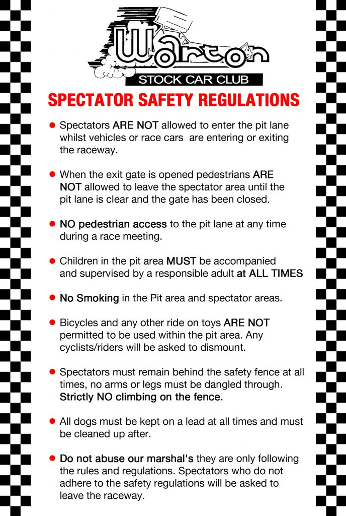 Spectator Safety Regulations